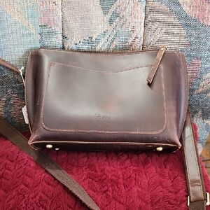 S-Zone Leather Crossbody Bag NWOT